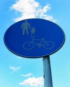 Safety Sign - Watch for Pedestrians & Cyclists