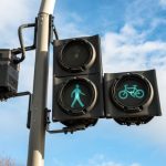 cyclist and pedestrian traffic light